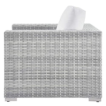 America Luxury - Outdoor Lounge Sectional Sofa Chair Set Rattan Wicker Grey White