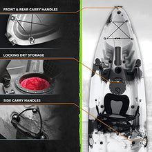 Elkton Outdoors Hard Shell Fishing Tandem Kayak Grey