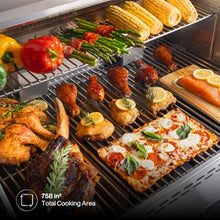 SPIRE 30" Built-In 5 Burner Dual Fuel Grill, All 304 Stainless Steel Body