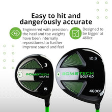 BombTech Golf Premium Golf Wood Set Black