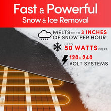 WarmlyYours PowerMat Snow Melting Mat, 2 x 10 ft, 20 sqft