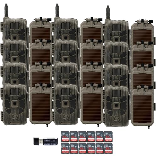 Stealth Cam 40MP Deceptor Max Cellular Trail Camera Bundle with Solar Power Panel, Card Reader & 32GB Memory Card