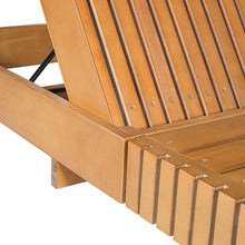 Christopher Knight Home Habery Acacia Wood Chaise Lounge Outdoor with Cushion, Wooden Patio Chaise Lounge with Cushion, Adjustable Backrest Outdoor Sunbathing Lounge Chair, Copper Teak+Cream