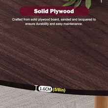 Blazea Round Table Extender Solid Wood Board, Large Foldable Table Top Only, 47 51 55 59 63 70 in Diameter Dining Room Table Top Without Legs(Walnut Wood,160 cm (63 inch))
