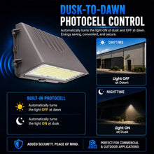 JCE Wall Pack LED Exterior Light, 60W -120W Adjustable Max 19200LM