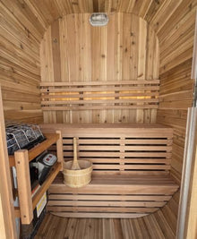 Outdoor Sauna 2 Person, Canadian Red Cedar, 220V 4.5KW ETL Toule Heater