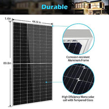 SUNGOLDPOWER UL61730 2PCS 550W Solar Panels Monocrystalline,Waterproof IP68,High Efficiency Solar Panel for Charging Station,Household,Marine,On/Off Grid Solar System (Total 1100W)