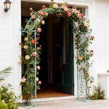 Sungmor Metal Garden Arbor, 92.5in High x 11.8in Wide,Elegant Green Archway