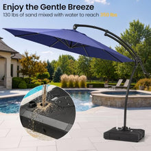 OROTLECT 128'' Cantilever Outdoor Umbrella, Counter Weighted Base Included
