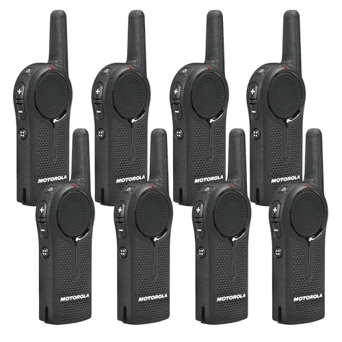 Motorola Solutions DLR1020 Two-Way Digital Business Radio 8-Pack Black