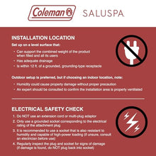 Bestway Coleman SaluSpa 140 Air Jet Inflatable Hot Tub Spa Gray