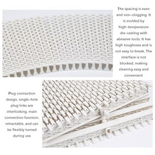 DHXIAMZ Premium UV Resistant Plastic Pool Drain Grate - Flexible Shower, Driveway & Patio Cover - 10PCS Overflow Grill Grid (20x100CM) for Outdoor Use
