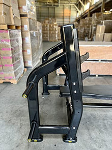 Ryan Sherwood Olympic Bench Chest Press with 4 Long External Storage Weight Horns Black