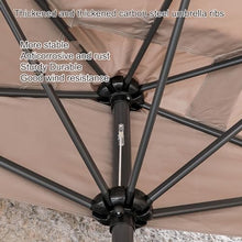 Retractable Awning,Outdoor Awnings for Patio with Adjusting Button,Freestanding Patio Sun Shade Shelter with Support Pole Stand,Patio Awning Sun Shade Shelter for Deck, Garden,Porch (Color : Dark bro
