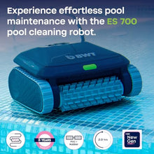 BWT ES700 Corded Pool Robot - Lightweight Automatic Pool Cleaner with Gen Core 7 Smart Navigation, Anti-Tangle Cable Control, Single Fine Filter, for Inground & Above Ground Pools Up to 36ft