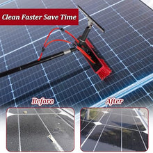 DHXIAMZ Extendable Solar Panel Cleaning Brush with Telescopic Pole35CM Head 3.6M LengthWater Powered Window Cleaner for RVs Trucks Boats Patios s