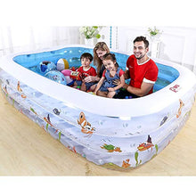Inflatable Swimming Pool Children's Pool Infant Home Thickened Pool Folding Inflatable Pool Non-Slip Square Swimming Bath Barrel Summer Backyard Water Party