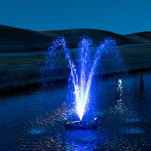 HALF OFF PONDS 1/2 HP Floating Fountain with Color Changing Lights