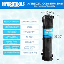 SWIMLINE HYDROTOOLS Above-Ground Pool Cartridge Tank & Replacement Filter Element - 150 Sq. Ft. High-Performance Filtration, Sure-Flo Pro System, Pump or Base Not Included