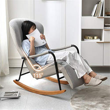 KLNBV Leisure Rocker Chairs Recliner Folding Lunch Break Nordic Living Room Bedroom Lazy Sofa Balcony Home Leisure Rocking Chair Recliner