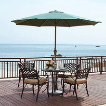 EUQKKWLOY 9FT Outdoor Patio Umbrella UV Protective Sun Shade Garden & Pool Market Parasol Heavy-Duty Deck Umbrella for Beach & Outdoor Relaxation