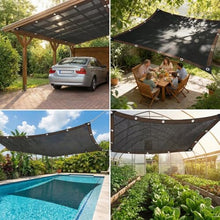 PIPRE 90% Outdoor Sun Shade Cloth, Pergola Shade Cover with Grommets, Privacy Screen Sunshades for Patio Garden Backyard Plant, Black