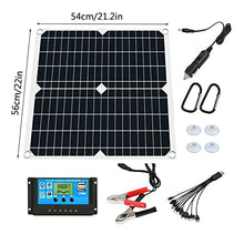 Solar Panel Kit,Flexible Solar Panel,80W Monocrystalline System Kit Battery Charger Maintainer, for Camper Boat Home Portable Cell Van