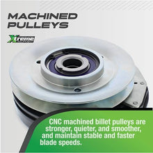 Xtreme Outdoor Power Equipment X0809A PTO Clutch Compatible with/Replacement for Hustler 603336K, 606936K 1/2" or 5/8" Belt Width, 1 1/8" ID, 7 3/16" Pulley Diameter, Clockwise Rotation