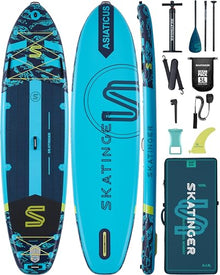 Skatinger 11'6×35" Super Wide Inflatable Stand Up Paddle Board Blue