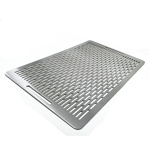 3 Set -304 Stainless Steel Grill Mat for Outdoor Cooking - Heavy Duty, Rustproof, Easy Clean 5mm Grid (40 * 40cm)