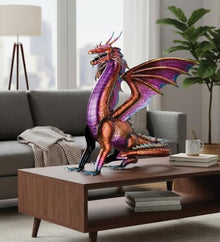 Regal Art & Gift Dragon Metal Statue, Indoor & Outdoor Garden Yard Art