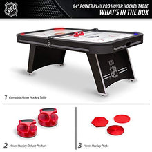 EastPoint Sports Triple-Deke Hover Hockey Table with LED Scoring and Sounds, Power Play Pro 84