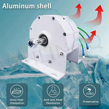ZHLINGQ Low RPM 600R/Min 3000W 5000W 6000W 8000W 9000W 10000W Small Permanent Magnet Generator Electric Three Phase Ac Alternator Portable Dynamo for DIY Your Own Horizontal Wind Turbine,24V-9000W