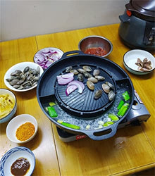LPSEJAA Aluminum Alloy Barbecue Plate hot Pot Cassette Furnace Non-Stick Baking pan Household Outdoor Multifunctional