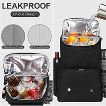 WJJDLLNP 2-person Picnic Bag Outdoor Large Fresh-keeping Thermal Insulation Freezer Waterproof Large-capacity Backpack