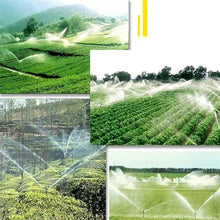 KEhtu Irrigation Spray Gun, 360° Automatic Rotating Sprinkler Gun with Nozzle Kit, Impact Mini Gun Sprinkler, Suitable for Corn and Wheat Farmland Garden Lawn Watering