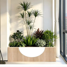 YUHUAWF Garden Bench Partition Planter Box Flower Bed Planting Trough Planter Box with Bench
