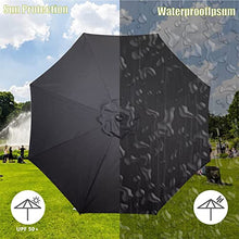 FKTHYO Parasols 6 Ribs/8 Ribs Parasol Sun Umbrella Replacement Cloth, 2.7M/300cm Garden Parasol Canopy Cover for Patio Sun Umbrella, Anti-Ultraviolet, Waterproof Parasols,Khaki-300cm/9.8ft (6ribs)