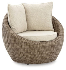 Signature Design by Ashley DANSON Swivel Lounge Chairs with Cushion, 2 Count, Light Brown