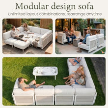LayinSun 9 Pieces Patio Furniture Set with Coffee Table