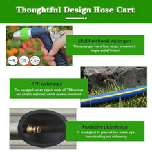 Heavy Duty Wall Mounted Hose Reel Truck with Storage Platform, Stainless Steel Small Pipe Manager, Garden Hose Reel (Hose Cart+30m Pipe)