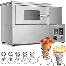 TXMACHINE 4 cone maker machine Outdoor Ovens 12 holes display warmer for pizza shop restaurant hotel home commercial 3000W with 4 molds (oven, 220V/50HZ)