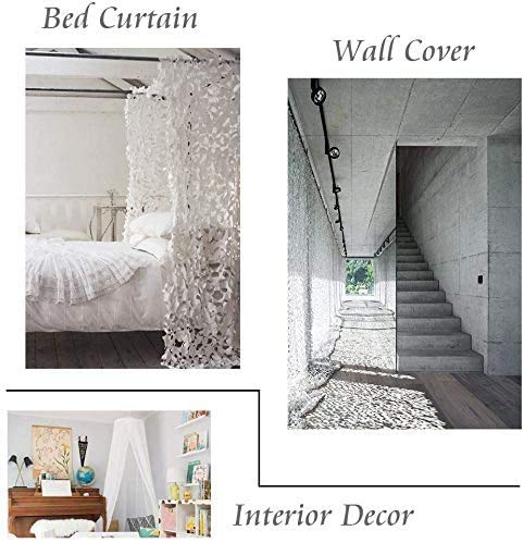 YuTing Camouflage Mesh Hunting Shutters Lightweight Durable White