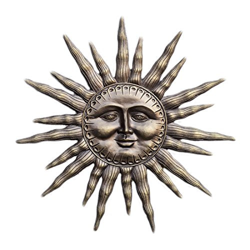 Dawn's Light 32 Inch Diameter Aluminum Sun Wall Plaque