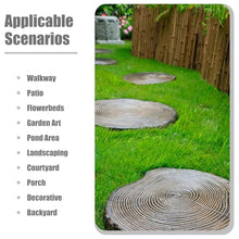 Elitix Stepping Garden Stone Log Effect Step Resin Stone 1/2 / 3/4 / 5 Pcs, Garden Stepping Stone for Yard Lawn Pathway Pavers, Round Decorative Stone for Path Ornaments(Color:42cm,Size:5 pcs)