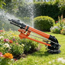 YXINHONGYUE Stainless Steel Turbine-Driven Sprinkler Gun Heavy-Duty Industrial Farm Watering Equipment for Construction Sites The Spray Diameter Can Reach 20-100 Meters