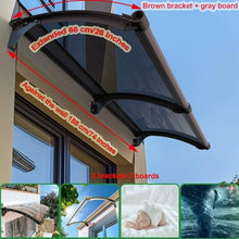 Patio Aluminum Awning, Durable Door & Window Canopy, Rain Shelter Sunshade Garden Gutter Awning, 100x450cm Size S Outdoor Weather Protection