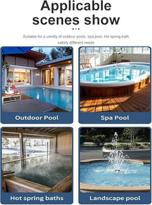MZGYYD Cordless Pool Vacuum Cleaner, Robotic Pool Cleaner, Dual-Motor, Self-Parking, with 140 Mins Maximum Runtime, Pool Vacuum