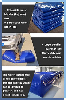 Water Storage Bag Water Tank Storage Bladder 50 100 500 1000 1585 Gallon, Emergency Water Storage Container Foldable Cistern for Watering Plants, Thicken Rain Collection Bag System(2x1.5x0.7m/2000L/52