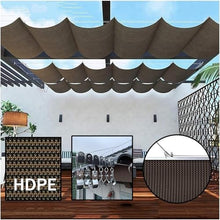 Retractable Wave Shade Sail for Outdoor Garden, Patio & Backyard -